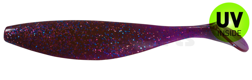 000423175 Xtra-Soft 9" (ca. 23,0 cm) crawfish-violett-electric blue-Glitter