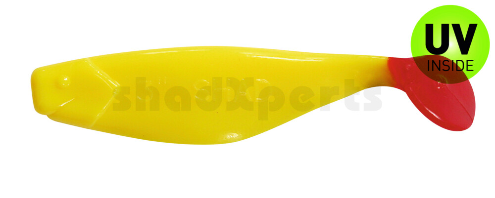 000408060RT Shad 3" (ca. 8,0 cm) gelb / red tail