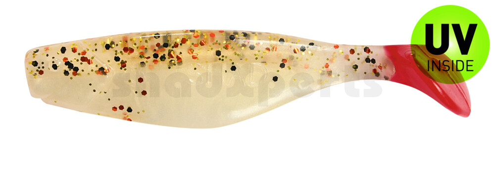 000408B001RT Shad 3" (ca. 8,0 cm) goldperl / Desert-Sand / red tail