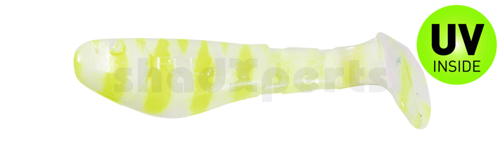 000205005A Kopyto-Classic 2" (ca. 5,0 cm) reinweiss / fluogelb gestreift