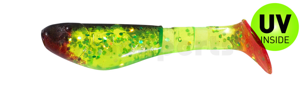 000205067 Kopyto-Classic 2" (ca. 5,0 cm) grün(chartreuse)-Glitter / schwarz