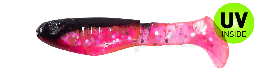 000205156 Kopyto-Classic 2" (ca. 5,0 cm) hot pink-Glitter / schwarz