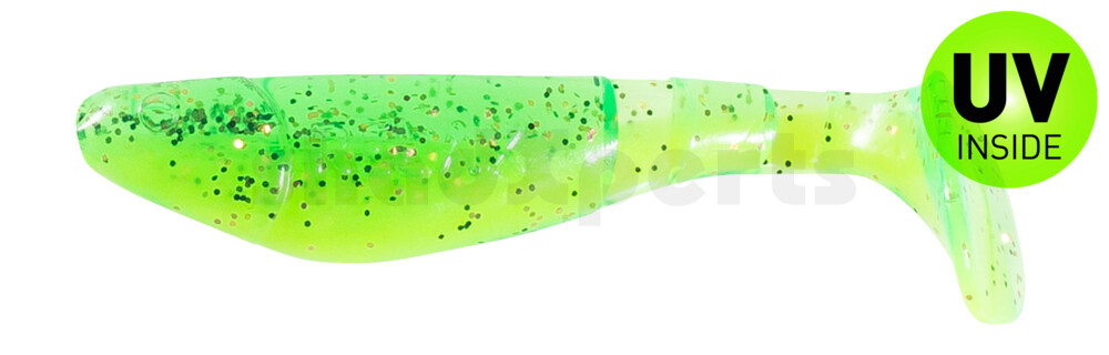 000207B002 Kopyto-Classic 2,5" (ca.7,0 cm) fluogelb  / grün-Glitter