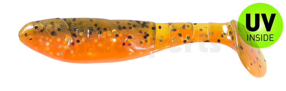 000207B068 Kopyto-Classic 2,5" (ca.7,0 cm) orange-Glitter / olivebraun-Glitter