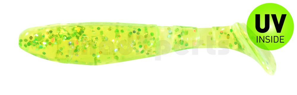000207066 Kopyto-Classic 2,5" (ca.7,0 cm) grün(chartreuse)-Glitter