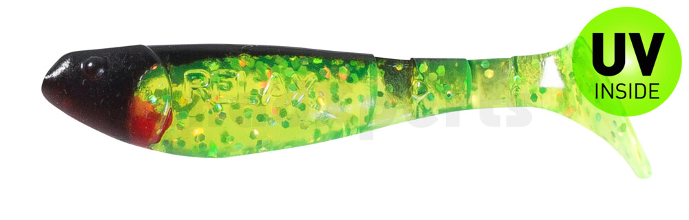 000207067 Kopyto-Classic 2,5" (ca.7,0 cm) grün(chartreuse)-Glitter / schwarz