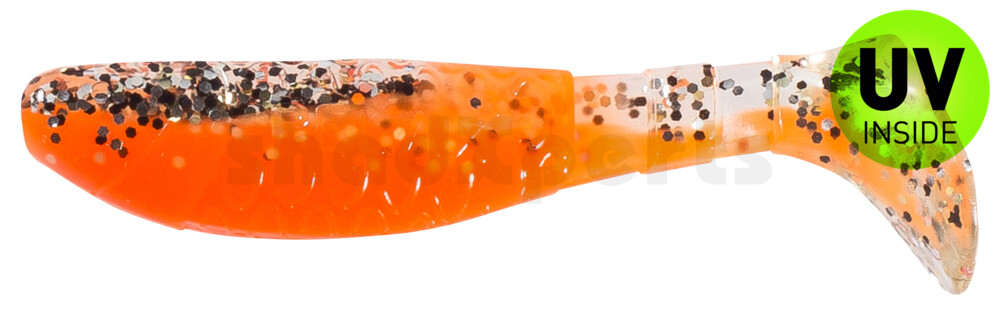 000208B032 Kopyto-Classic 3" (ca. 8,0 cm) orange / klar gold,schwarz Glitter