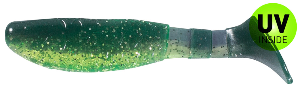 000208B113 Kopyto-Classic 3" (ca. 8,0 cm) grün (chartreuse)-Glitter / blau-violett Glitter