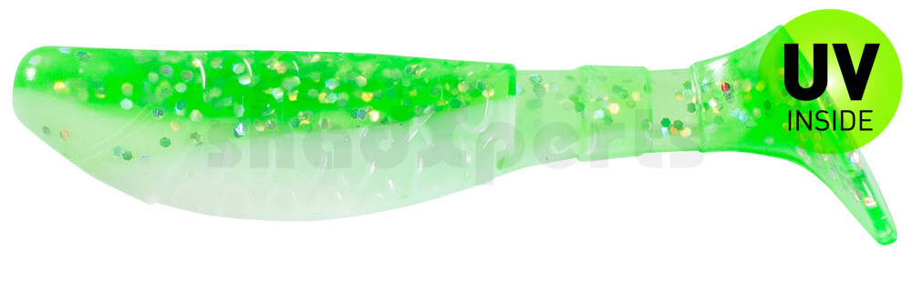 000208B125 Kopyto-Classic 3" (ca. 8,0 cm) reinweiss / grün-Glitter