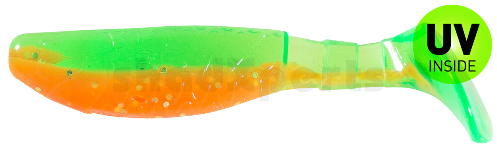 000208B141 Kopyto-Classic 3" (ca. 8,0 cm) orange-Glitter / fluogrün-Glitter