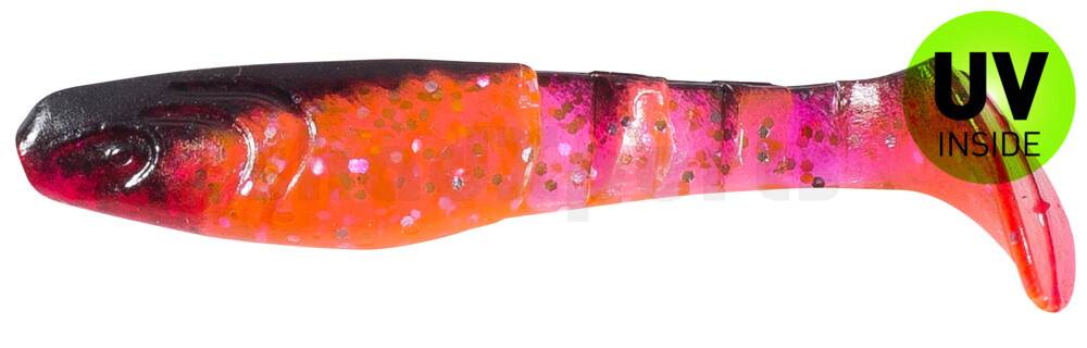 000208156 Kopyto-Classic 3" (ca. 8,0 cm) hot pink-Glitter / schwarz