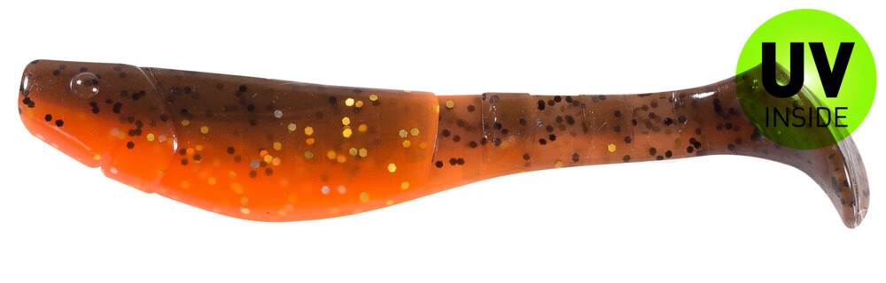 000211B068 Kopyto-Classic 4" (ca. 11,0 cm) orange-Glitter / olivebraun-Glitter