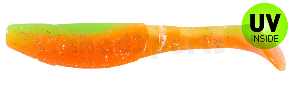 000211B141 Kopyto-Classic 4" (ca. 11,0 cm) orange-Glitter / fluogrün-Glitter