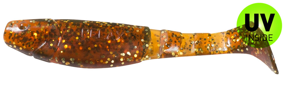 000211092 Kopyto-Classic 4" (ca. 11,0 cm) motoroil-gold-Glitter