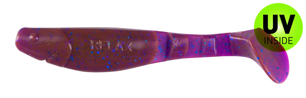 000211175 Kopyto-Classic 4" (ca. 11,0 cm) crawfish-violett-electric blue-Glitter