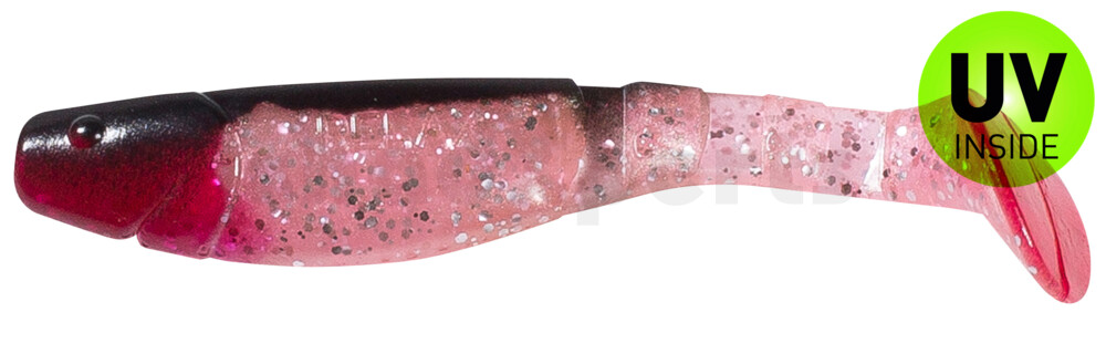 000211331 Kopyto-Classic 4" (ca. 11,0 cm) hot pink-Glitter Perleffekt / schwarz