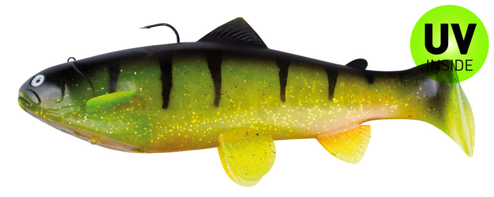SBT20RPO Castaic-Swim-Bait-Trout - 8" (20cm) sinking im Hartschalenblister Reno Perch Orange