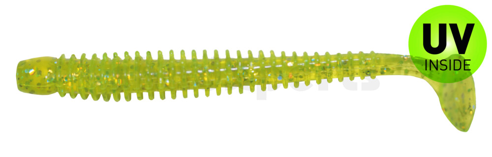 004010066 Texas 4" (ca. 10 cm) grün(chartreuse)-Glitter