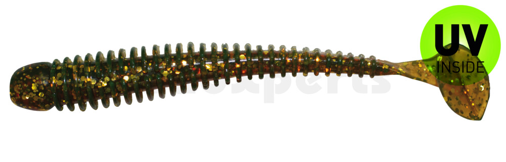 004010092 Texas 4" (ca. 10 cm) motoroil-gold-Glitter