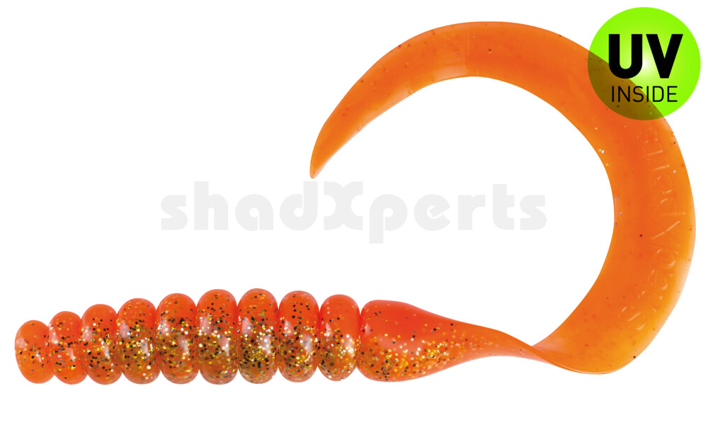000628B032 SX XXL Grub 11" orange / kar gold, schwarz glitter