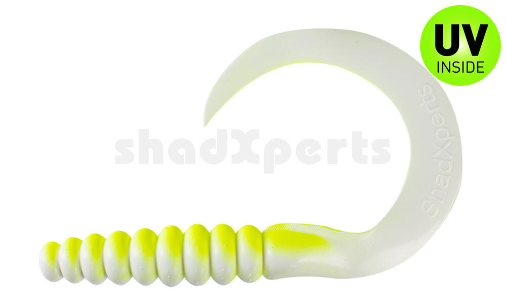 000628005 SX XXL Grub 11" (ca. 27 cm) reinweiss / fluogelb