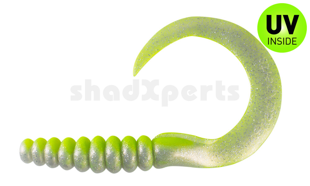 000628054 SX XXL Grub 11" (ca. 27 cm) goldperl-Glitter / fluogelb
