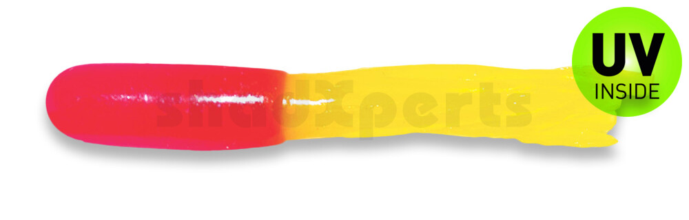 001604026 Crappie Tube 1.5" (ca. 3 cm) Pink/Yellow