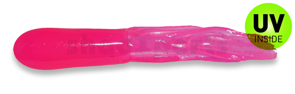 001604025 Crappie Tube 1.5" (ca. 3 cm) Hot Pink