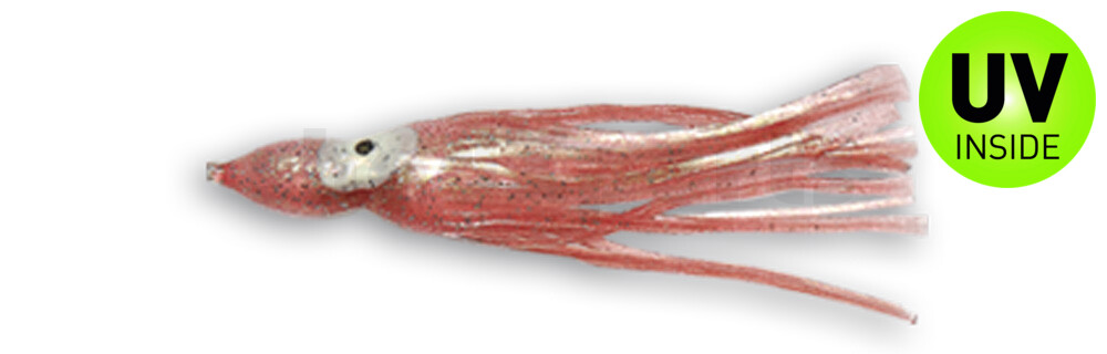 006609010 Octopus 3,5" (ca. 9cm) transparent pink