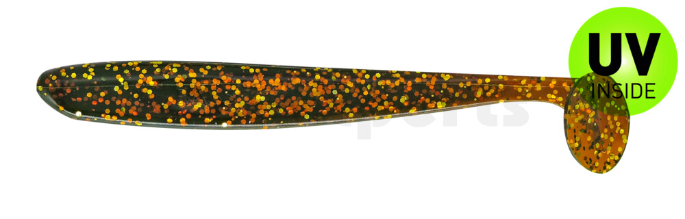 003413092 Bass Shad 4,5“ (ca. 13 cm) motoroil-gold-Glitter