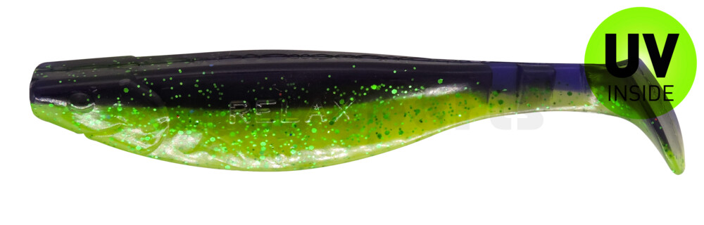 000214B113 Kopyto-River 5" (ca. 13,0 cm) grün (chartreuse)-Glitter / blau-violett Glitter