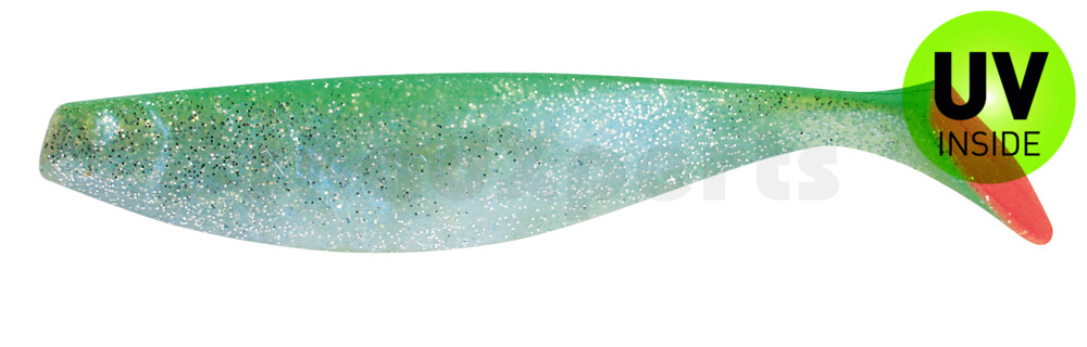 000418046 Xtra-Soft 7" (ca. 18,0 cm) blauperl-Glitter / grün