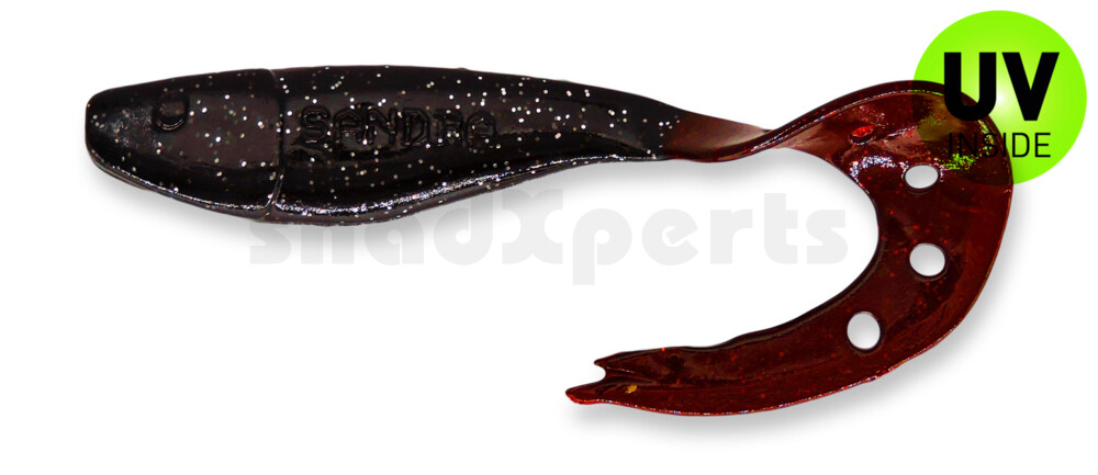 006025204 Sandra 9" (ca. 23 cm) schwarz-rot-Glitter