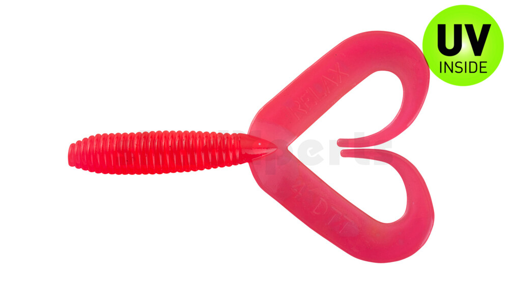 000607DT-095 Twister 3" Doubletail regulär (ca. 9,0 cm) feuerrot