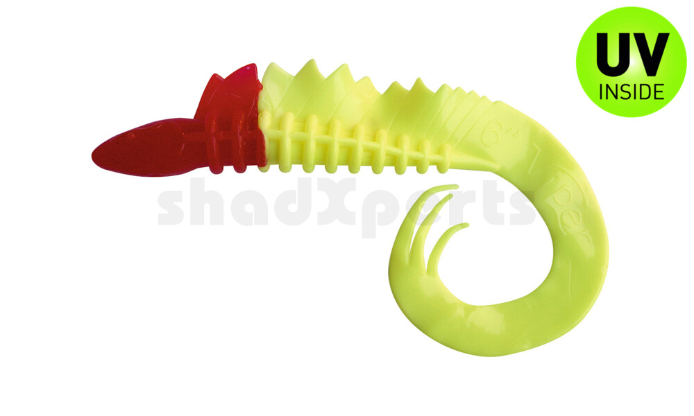 001908055RH Viper 3" (ca. 8,0 cm) fluogelb / red head