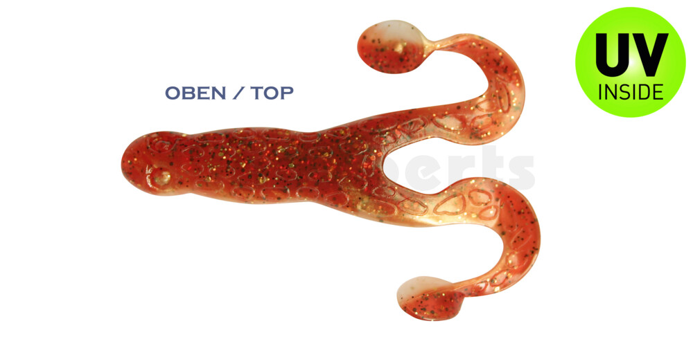000312B023 Turbofrog 4" (ca.12,0 cm) goldperl / motoroil Glitter