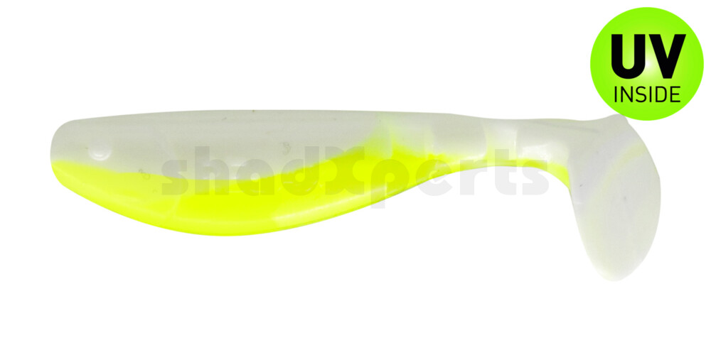 000207B005 Kopyto-Classic 2,5" (ca.7,0 cm) reinweiss / fluogelb