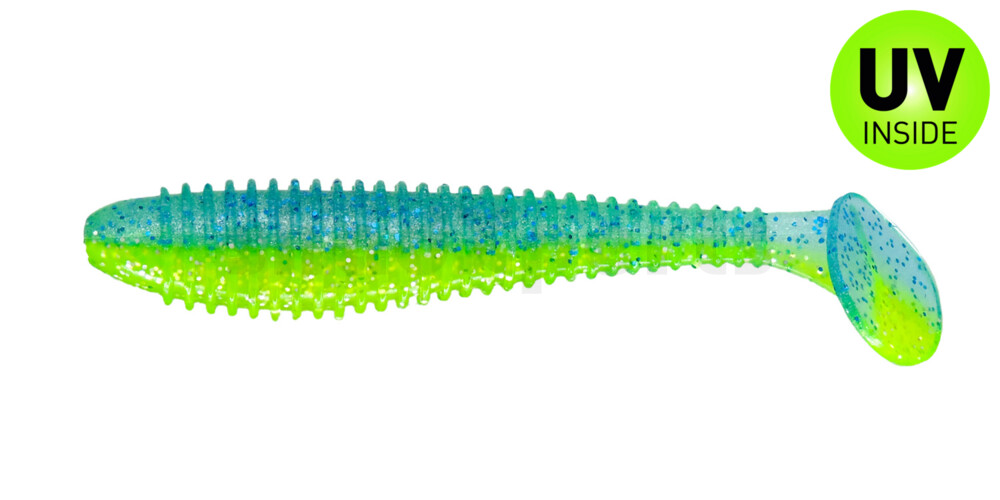 004209012 Pro Swimmer 3,8" (ca. 9,5 cm) Electric Blue/Chartreuse