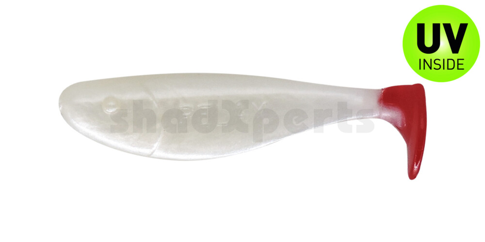 000304007RT Jankes 2" (ca. 5 cm) perlweiss / red tail