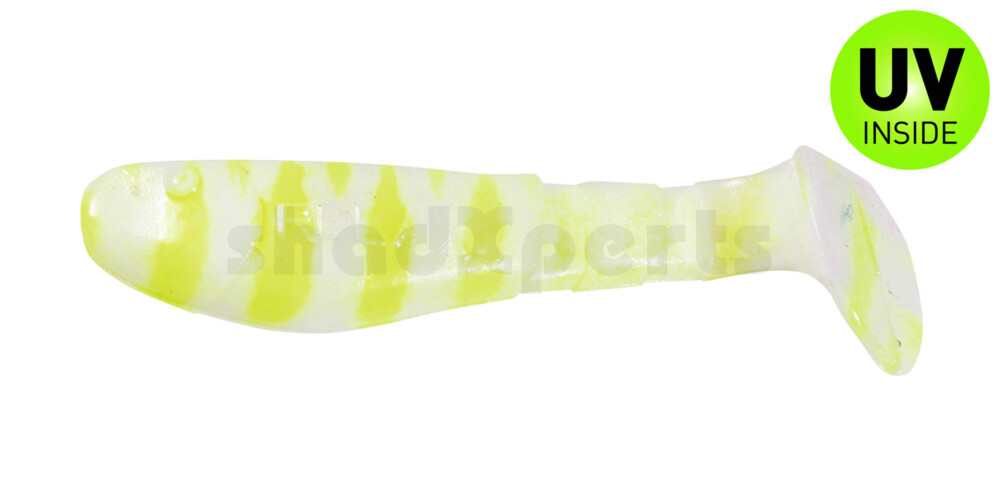 000207005A Kopyto-Classic 2,5" (ca.7,0 cm) reinweiss / fluogelb gestreift