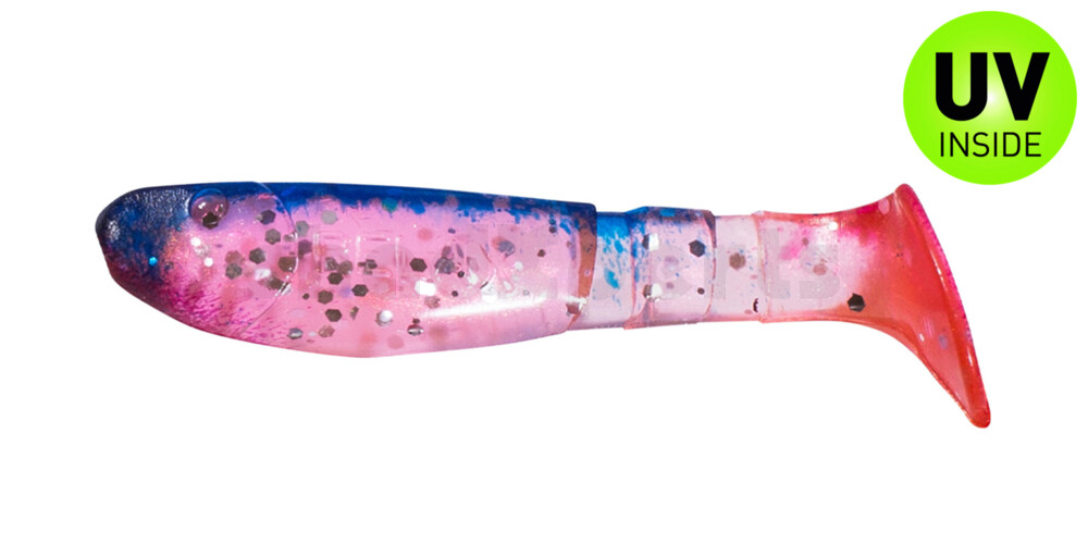 000207332 Kopyto-Classic 2,5" (ca.7,0 cm) hot pink-Glitter Perleffekt / blau