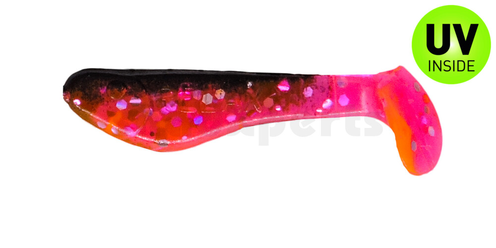 000235156 Kopyto-Classic 1" (ca. 3,5 cm) hot pink-Glitter / schwarz
