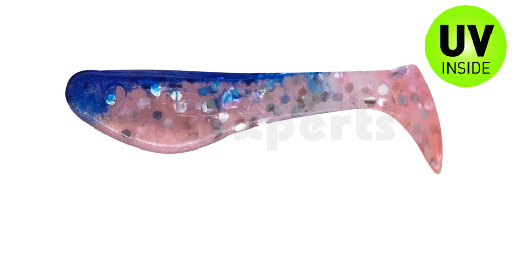 000235332 Kopyto-Classic 1" (ca. 3,5 cm) hot pink-Glitter Perleffekt / blau