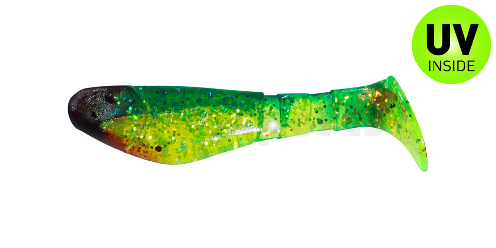 000205203 Kopyto-Classic 2" (ca. 5,0 cm) grün(chartreuse)-Glitter / blau