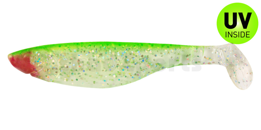 000212153 Kopyto-River 4" (ca. 11,0 cm) klar silber-Glitter / grün