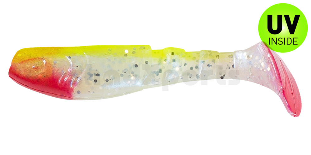 000208048 Kopyto-Classic 3" (ca. 8,0 cm) blauperl-Glitter / fluogelb