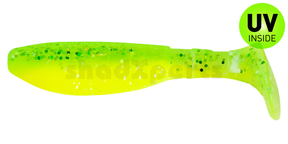 000208B034 Kopyto-Classic 3" (ca. 8,0 cm) fluogelb  / fluogrün-Glitter