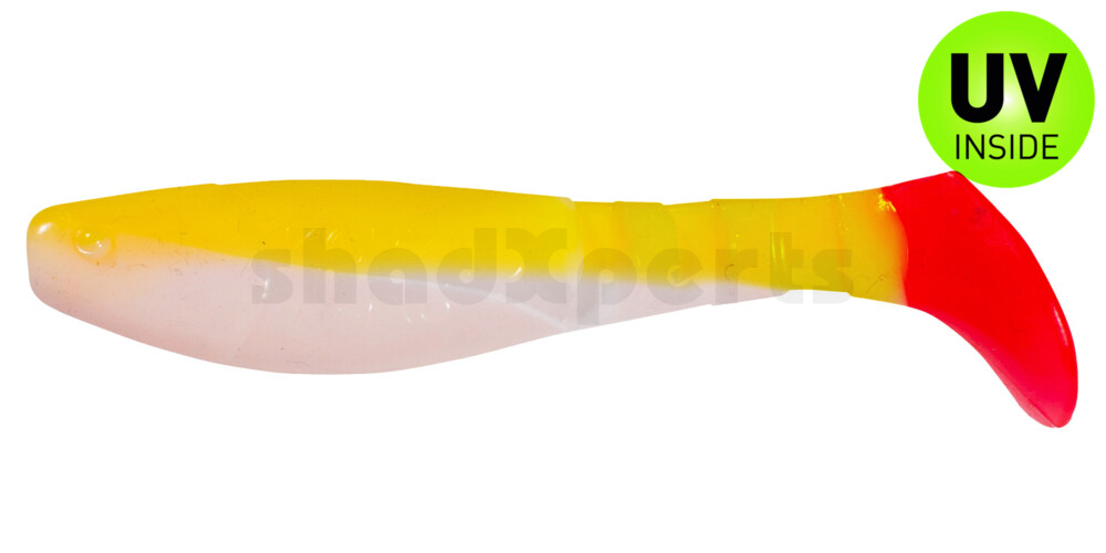 000208B007RT Kopyto-Classic 3" (ca. 8,0 cm) reinweiss / gelb / red tail