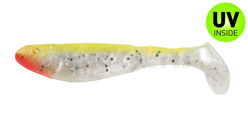 000207036 Kopyto-Classic 2,5" (ca.7,0 cm) perlweiss-Glitter / fluogelb