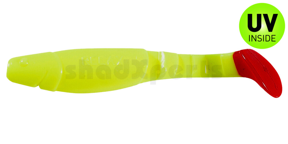 000211055RT Kopyto-Classic 4" (ca. 11,0 cm) fluogelb / red tail